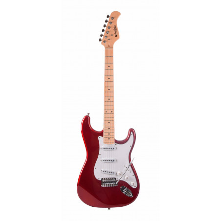 Prodipe ST-80MA Candy Apple Red - guitare électrique - stock B