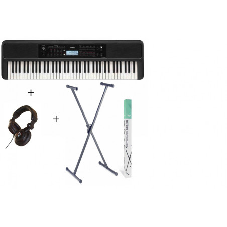 Pack Yamaha PSR-EW320 - Clavier arrangeur 76 touches + stand en X + casque