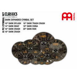 Meinl CCD-CS2 - Pack de cymbales étendu Classics Custom Dark