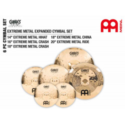 Meinl CCEM-CS1 - Pack de cymbales étendu Classics Custom Extreme Metal