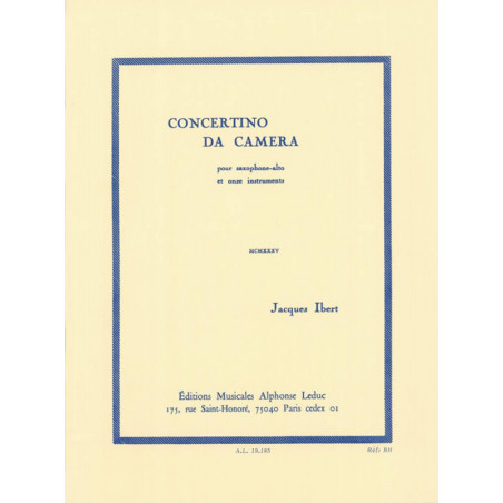 Concertino Da Camera - Jacques Ibert