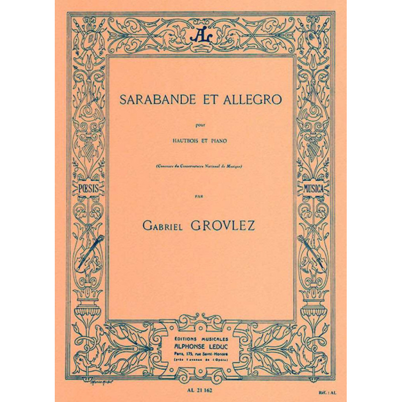 Sarabande et Allegro pour Hautbois et Piano - Gabriel Grovlez