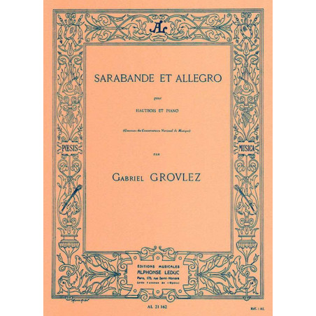 Sarabande et Allegro pour Hautbois et Piano - Gabriel Grovlez