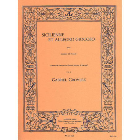 Sicilienne et Allegro Giocoso - Gabriel Grovlez