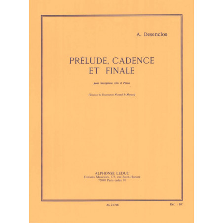 Prelude Cadence Et Finale - Alfred Desenclos