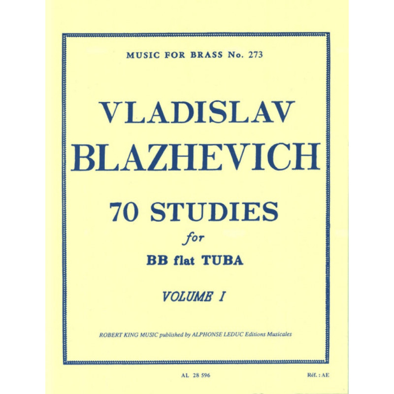 70 Studies for Bb Flat Tuba BC Vol. 1 - Vladislav Blazhevich