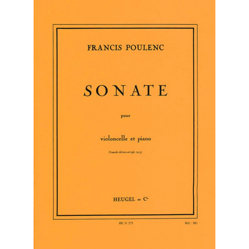 Sonata Opus 143  - Francis Poulenc