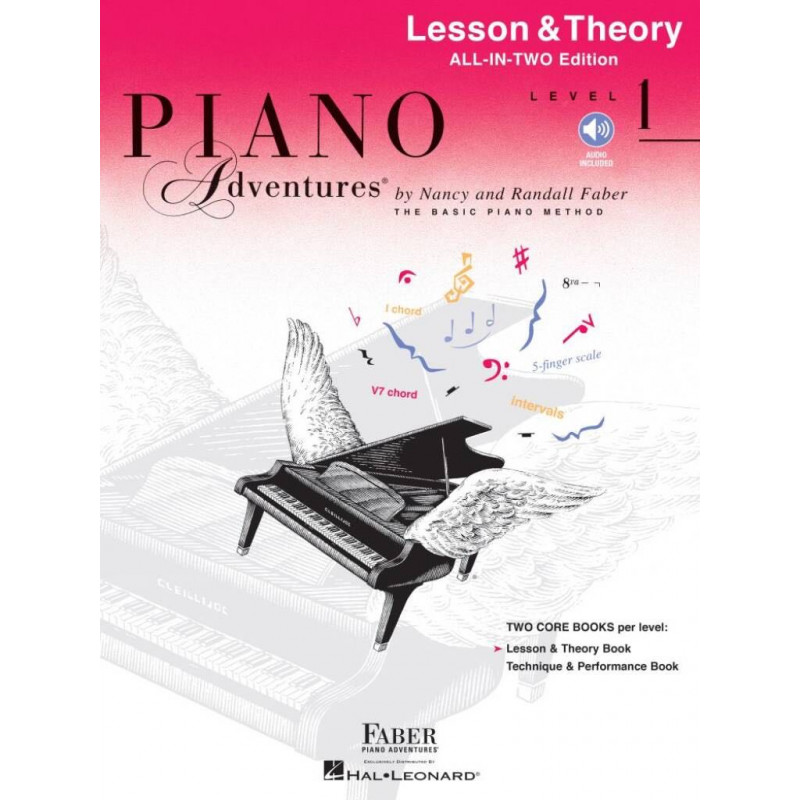 Piano Adventures All-In-Two Level 1 Lesson/Theory - Nancy Faber