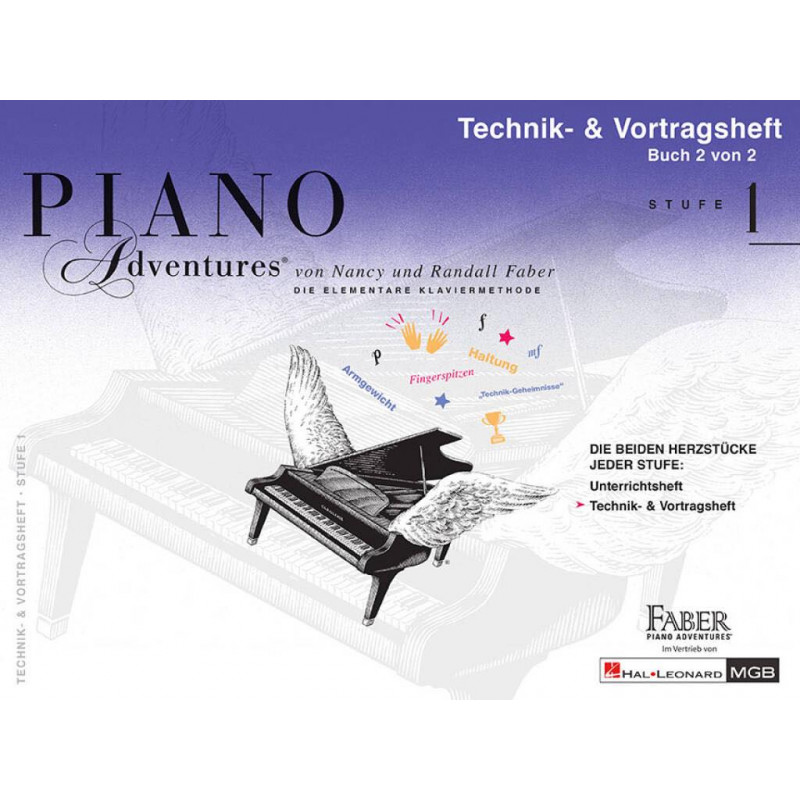 Piano Adventures: Technik- & Vortragsheft Stufe 1 - Nancy Faber