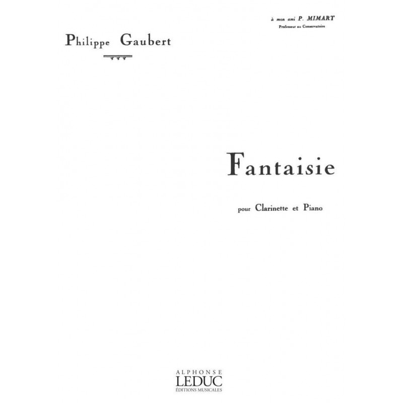 Fantasy for Clarinet and Piano - Philippe Gaubert