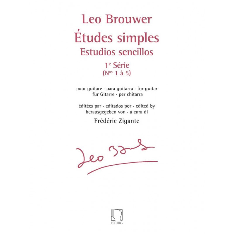 Études simples - Estudios sencillos (Série 1) - Leo Brouwer