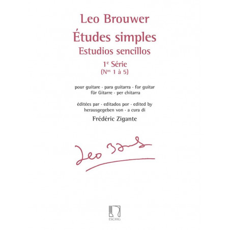 Études simples - Estudios sencillos (Série 1) - Leo Brouwer