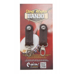 Righton BANJOAD-BR - Adaptateur Banjo Cuir Righton Straps Brun