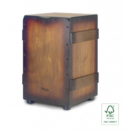 Stagg CAJ-CRATE-SBB - Cajon Caisse Sunbst Brun