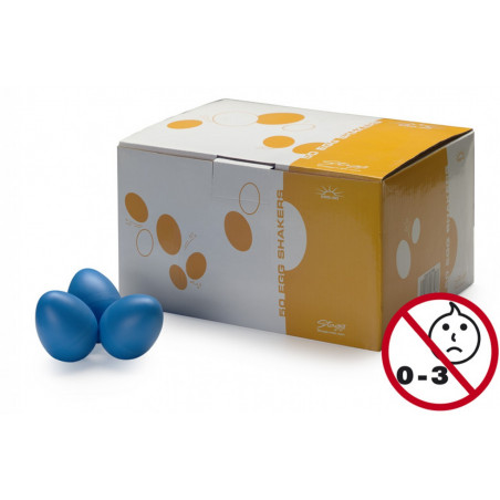 Stagg EGG-50 BLM - Boite de 50 oeufs shakers en plastique - Bleu