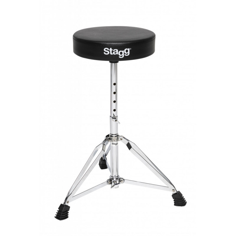 Stagg DT-32CR - Siège batteur double embase - Chrome