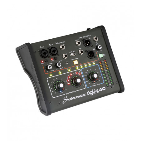 Studiomaster DIGILIVE4C - Table de mixage numérique compacte