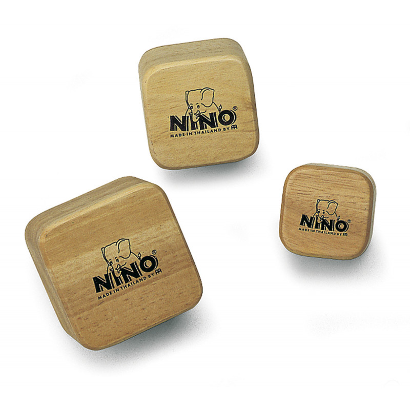 Nino NINO507 - Lot de 3 shakers carrés en bois