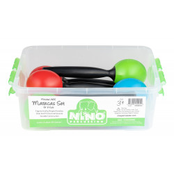 Nino NINOSET575 - Lot de 6 maracas en plastique (+ boîte)