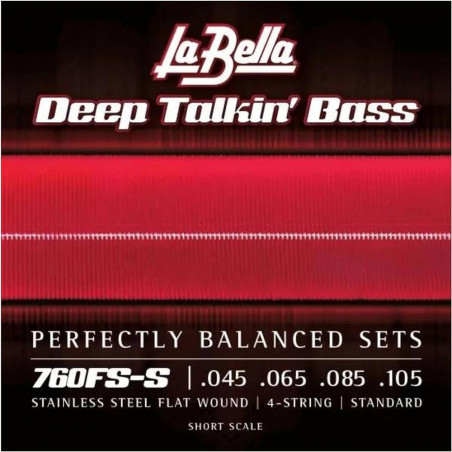 La Bella 760FS-S - Jeu de Cordes Basse La Bella Deep Talkin Fl 45-105