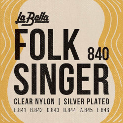 La Bella LB840 - Jeu de Cordes Classique La Bella Folksinger Nyl.Ar