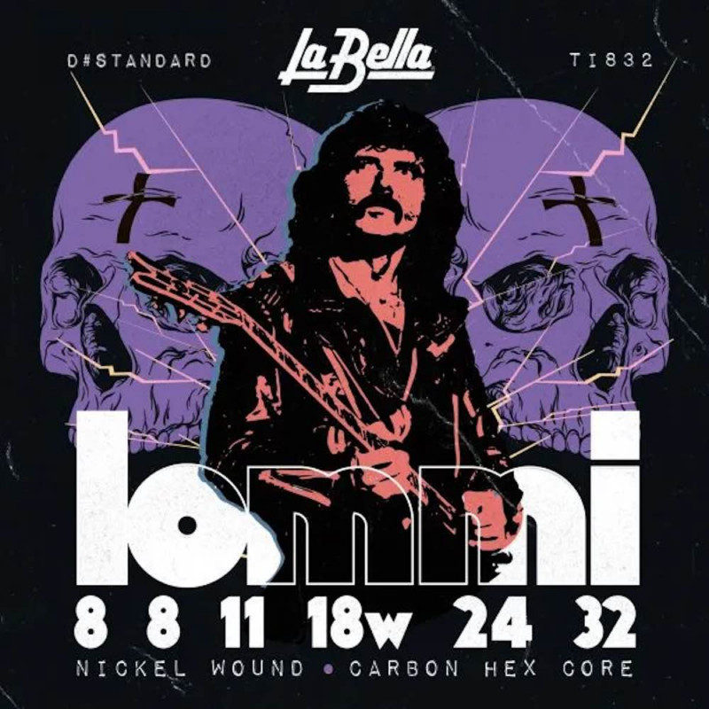 La Bella TI832 - Jeu de Cordes Electrique La Bella Tony Iommi