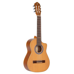 Ortega RQ39 - Guitare Requinto cèdre - Naturel satiné (+ housse)