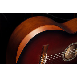 Ortega R55DLX-BFT - Guitare classique 4/4 - Bourbon dégradé satiné