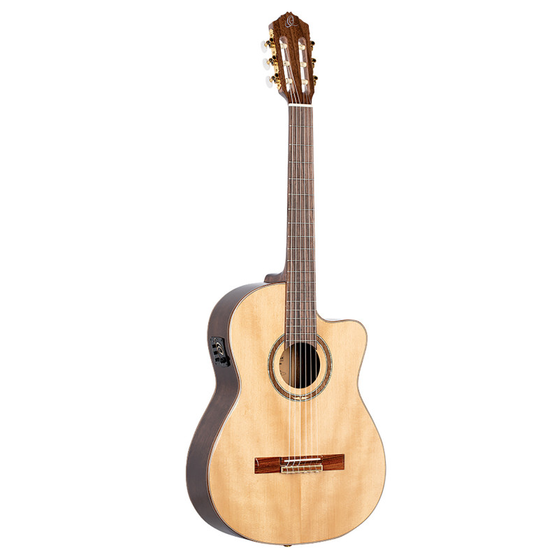 Ortega RCE158MN - Guitare électro-classique - Naturel brillant (+ housse)