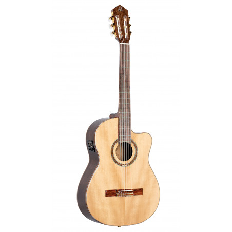 Ortega RCE158MN - Guitare électro-classique - Naturel brillant (+ housse)