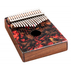 Meinl KA17LV - Kalimba 17 notes avec rosace - Lava (+ étui)