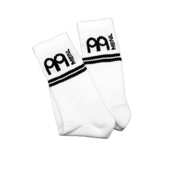 Meinl MEI-SOCKS-WH - Chaussettes blanches logo noir - 40/45