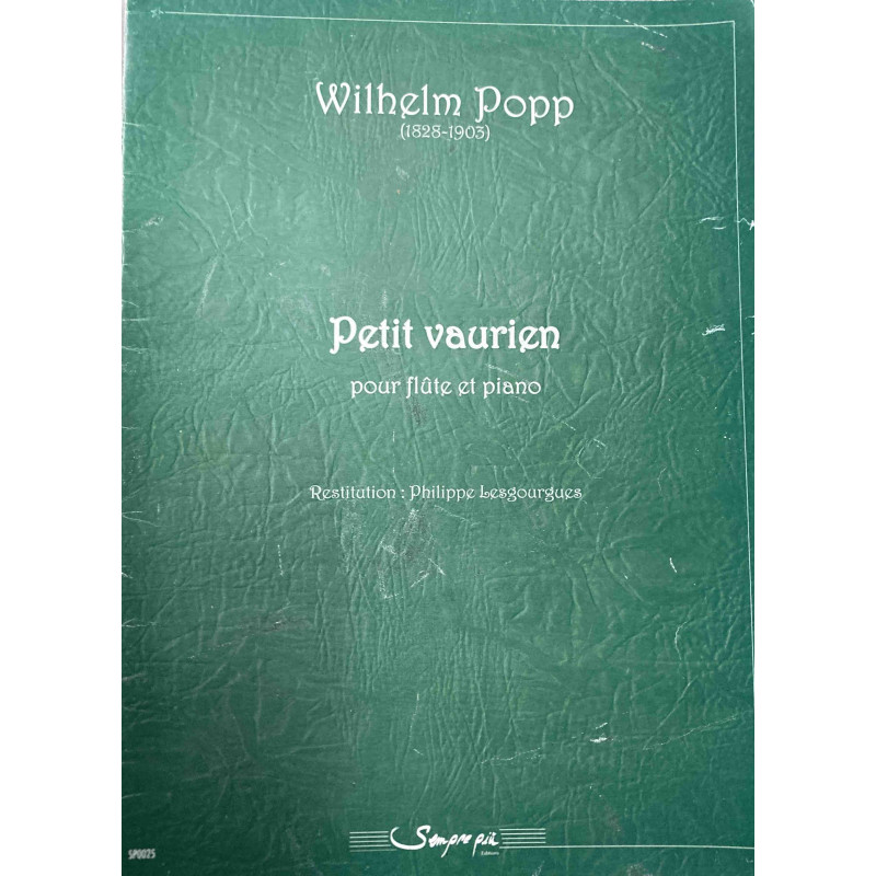 Petit vaurien pour flûte et piano - Wilhem Popp - occasion