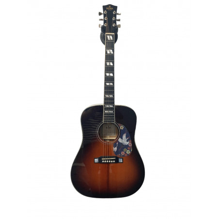 Sigma DA-SG7 (customisée) - Guitare acoustique - Sunburst brillant (+ soft case) - occasion