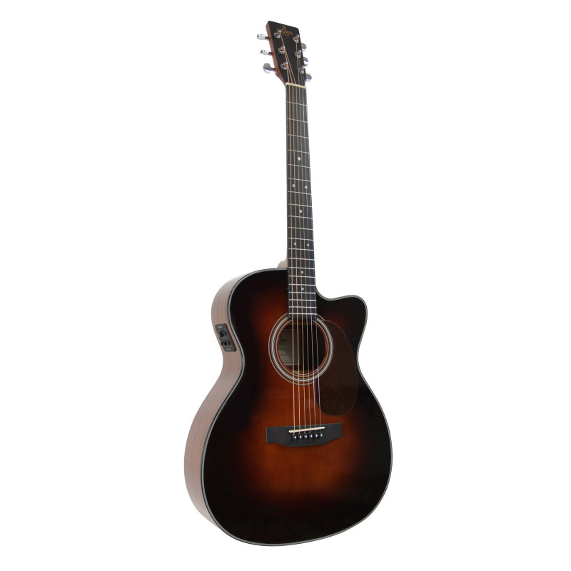 Sigma 000MC-1E-SB - Guitare électro-acoustique - Sunburst brillant