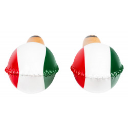 Meinl MSM3MX - Paire de maracas en cuir - Drapeau méxicain