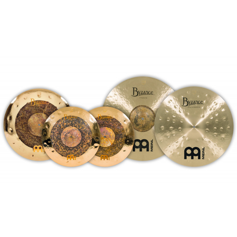 Meinl B15182021 - PPack de cymbales mixte Byzance - Traditional raw dark