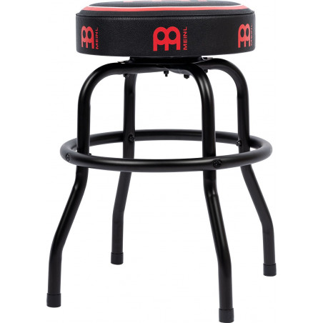 Meinl MBS24B - Tabouret de bar bas 24" - Noir et rouge