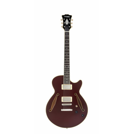 D'Angelico - Guitare Semi-Hollow body Excel SS Tour - Solid Wine (+ housse)