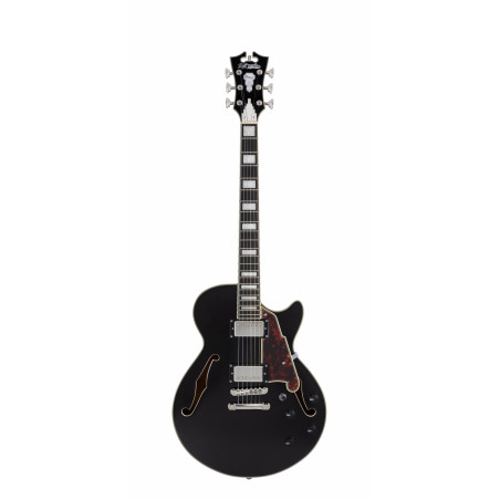 D'Angelico - Guitare Semi-Hollow body Premier SS - Black Flake (+ housse)