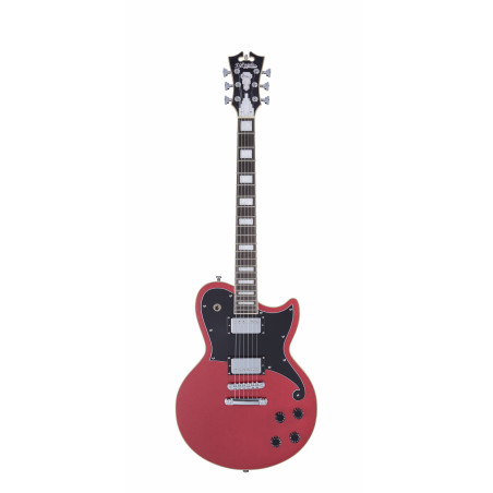 D'Angelico - Guitare Solid-body Premier Atlantic - Oxblood (+ housse)