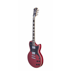 D'Angelico - Guitare Solid-body Premier Atlantic - Oxblood (+ housse)