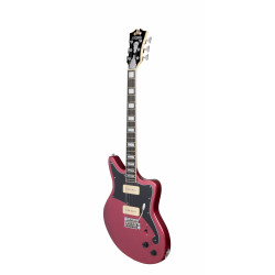 D'Angelico - Guitare Solid-body Premier Bedford - Oxblood