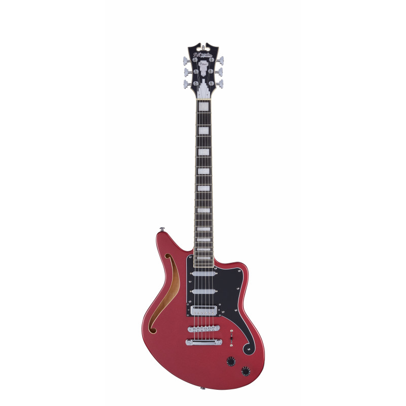 D'Angelico - Guitare Semi Solid-body Premier Bedford SH - Oxblood (+ housse)