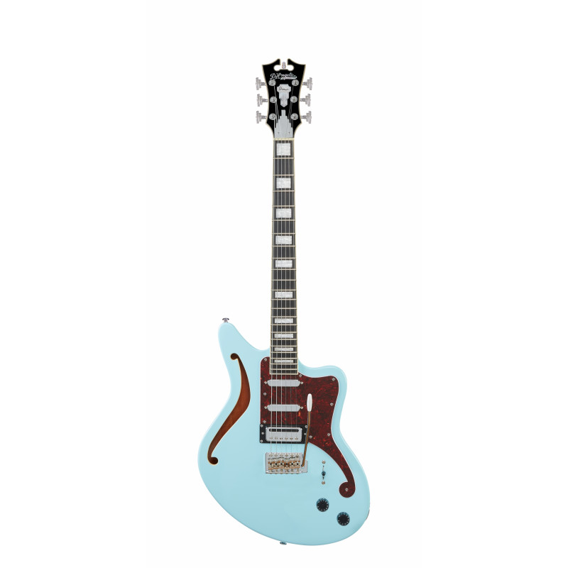 D'Angelico - Guitare Semi Solid-body Premier Bedford SH - Sky Blue (+ housse)