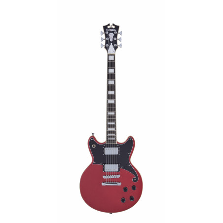 D'Angelico - Guitare Solid-body Premier Brighton - Oxblood