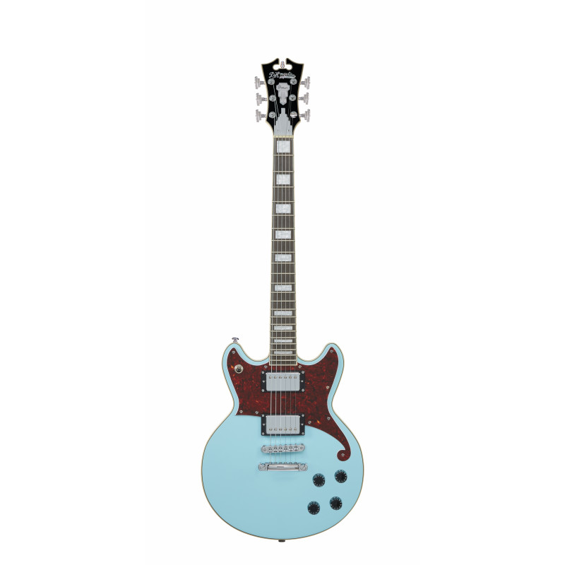 D'Angelico - Guitare Solid-body Premier Brighton - Sky Blue (+ housse)