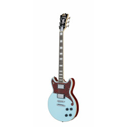 D'Angelico - Guitare Solid-body Premier Brighton - Sky Blue (+ housse)