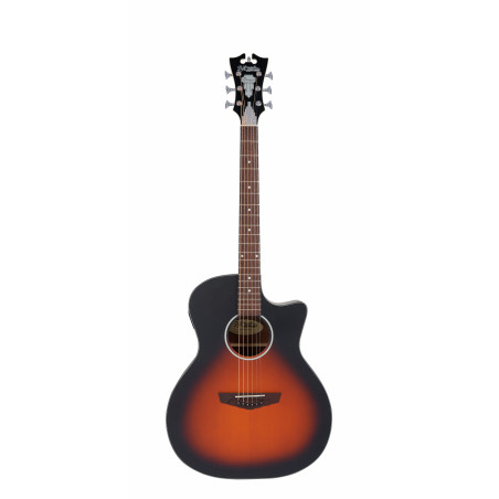 D'Angelico - Guitare électro-acoustique Premier Gramercy LS Satin - Vintage Sunburst