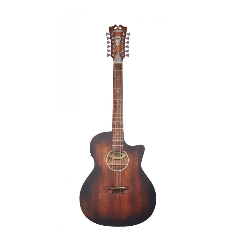 D'Angelico - Guitare électro-acoustique 12 cordes Premier Gramercy LS - Aged Mahogany